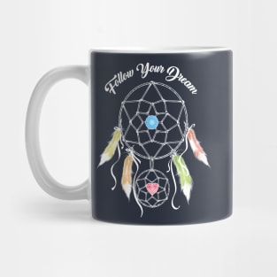 The Dream Catcher Colorful Emblem Mug